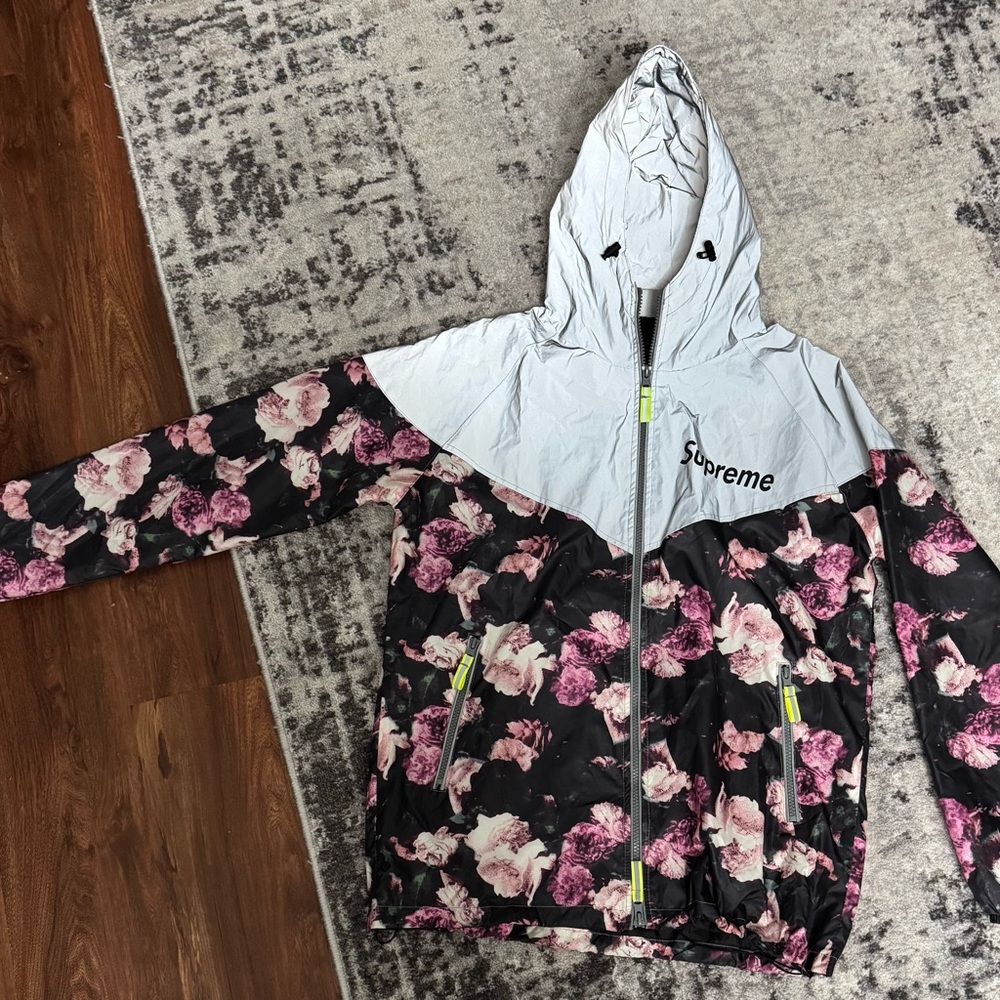 EUC Supreme Floral Reflective Windbreaker